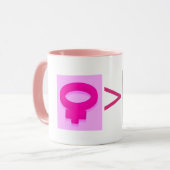 ELLE EST PLUS GRANDE MUG DE CAFÉ (Devant gauche)
