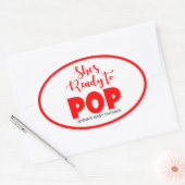 Elle est prête à coller des autocollants personnal (Enveloppe)