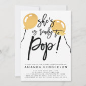 Elle est prête à lancer une invitation au Baby sho (Devant)