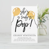 Elle est prête à lancer une invitation au Baby sho (Debout devant)