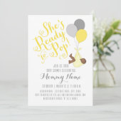 Elle est prête à pop ! Invitation à la douche (Debout devant)