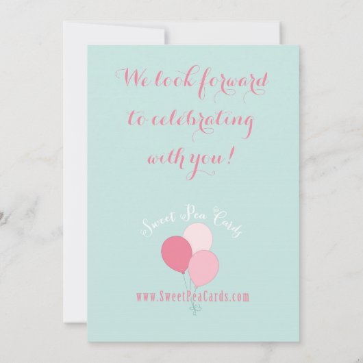 Elle est prête à pop ! Invitation à la douche (Dos)