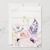 Elle est une une invitation sauvage d'anniversaire (Dos)