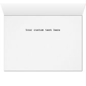 Elle était belle avec une carte texte intérieure p (Intérieur Horizontal (Bas))