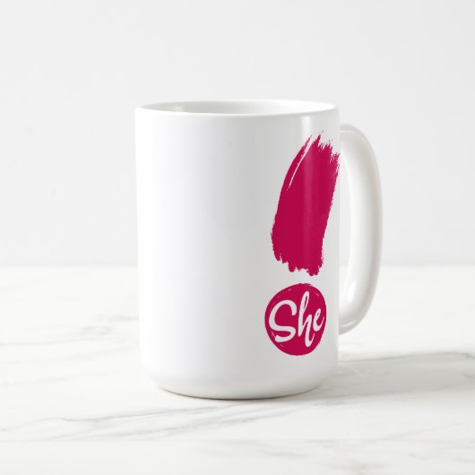 Elle Exclamation Mug (Devant droit)