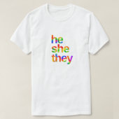 elle ils prononcent la teinture à cravate T-Shirt (Design devant)