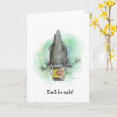 Elle ira bien carte (Fleur jaune)