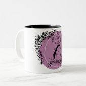 Elle L'A Fait !" Mug pour elle - Design rose (Devant gauche)