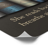 Elle Lit Des Livres Pour Live Book Lover Poster (Coin)