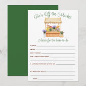 Elle n'est pas au marché Cartes de conseil en Fête (Devant / Derrière)