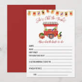 Elle n'est pas au marché Cartes de conseil en Fête (Devant / Derrière)