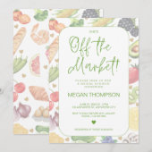 Elle n'est pas au marché - Invitation de la douche (Devant / Derrière)