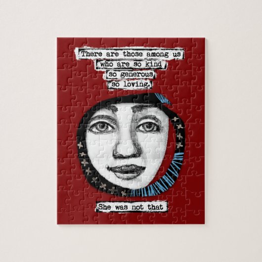 Elle N'Était Pas Le Puzzle De Jigsaw (Vertical)