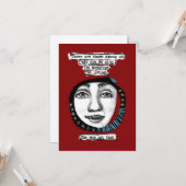 Elle N'Était Pas Tant Que Des Cartes De Voeux (Devant/Arrière en situation)