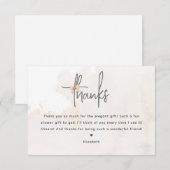 Elle noue la Carte de remerciements de Fête des ma (Devant / Derrière)