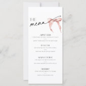 Elle noue la Fête des mariées Menu Arc rose (Devant)