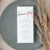 Elle noue la Fête des mariées Menu Arc rose