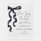 Elle noue le noeud Black Bow Bridal Bienvenue (Recto)