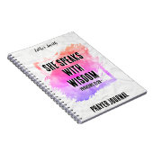 Elle parle avec sagesse - Custom Trendy Journal (Côté Droit)