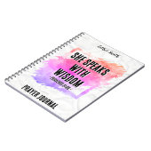 Elle parle avec sagesse - Custom Trendy Journal (Côté gauche)