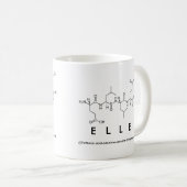 Elle peptide nom mug (Devant droit)
