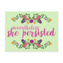Elle Persistait Carte Postale