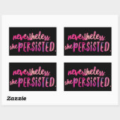 Elle Persistait Les Stickers Rectangle, Glossy (Feuille)