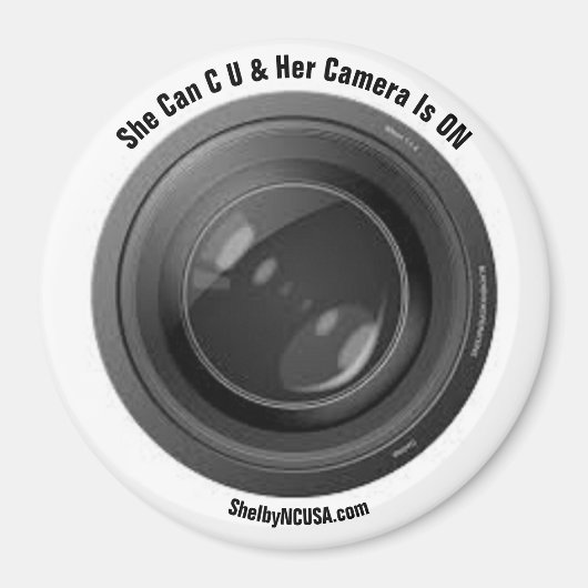 Elle Peut C U & Son Caméra Est Sur Magnet (Devant)