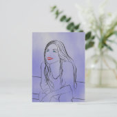 Elle regarde le ciel 2 - Carte postale (Debout devant)