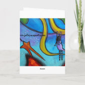 Elle rêve de la carte de Noël de paix (Dos)