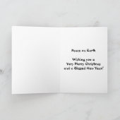 Elle rêve de la carte de Noël de paix (Intérieur)