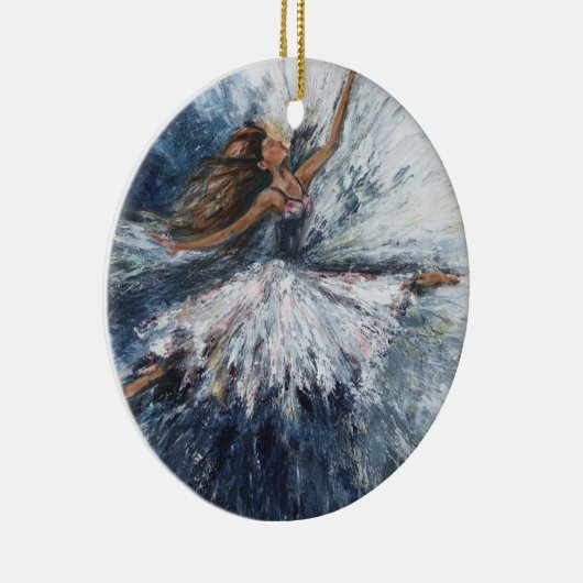 "Elle saute" Ornement d'Art (Droite)