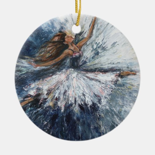 "Elle saute" Ornement d'Art (Devant)