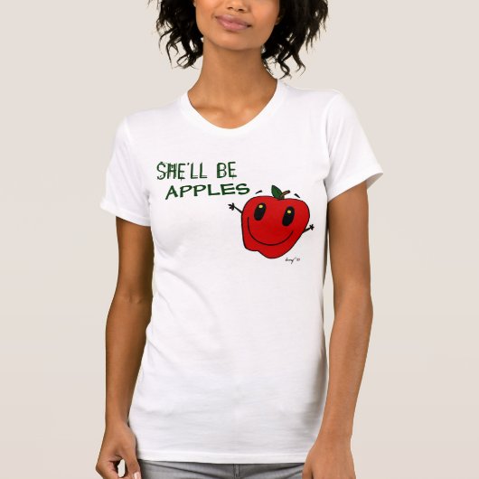 ELLE SERA APPLES Jersey T-Shirt (Devant)