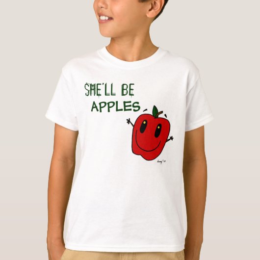 ELLE SERA APPLES Kids Basic T-shirt (Devant)