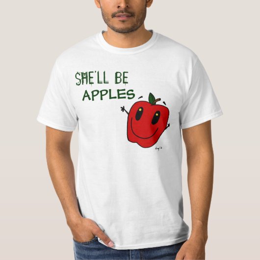 ELLE SERA APPLES Mens Value T-Shirt (Devant)