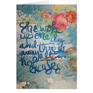 Elle S'Est Réveillée Un Jour Plus D'Excuses Collag