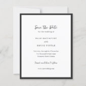 Elle Simple Modern Wedding Save the Date (Voorkant)