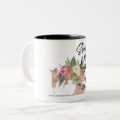 Elle Travaille Avec Volonté Avec Ses Mains / Mug À (Devant gauche)