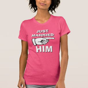 Elle vient de le marier Son t-shirt set pour les j