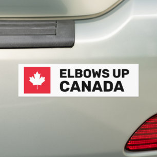 Ellebogen omhoog Canada Bumpersticker