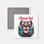 Ellebogen omhoog Canada Magneet (Voorkant / Achterkant)