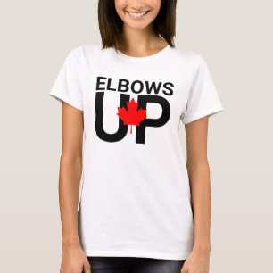 Ellebogen Omhoog Canada Nooit 51e t-shirt, Anti-Tr T-shirt