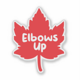 Ellebogen omhoog Canada Sticker