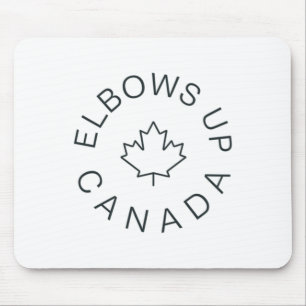 Ellebogen omhoog Canada Sticker6 Muismat