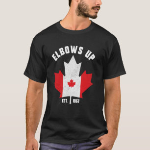 Ellebogen Omhoog Canada True North Canada Voor Alt T-shirt