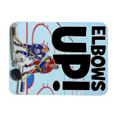 Ellebogen omhoog! magneet (Horizontaal)