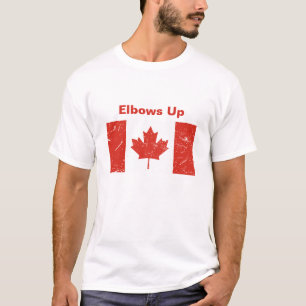 Ellebogen omhoog Mannen T-shirt