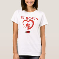 Ellebogen omhoog T-shirt