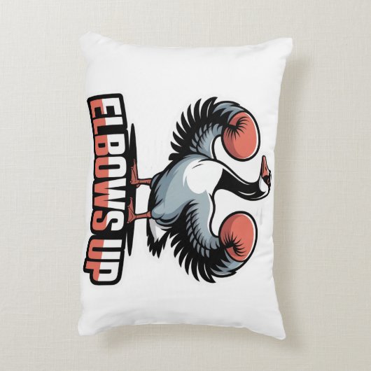 Ellebogen omhoog - Vechten Canadese Gans Accent Kussen (Achterkant (Verticaal))